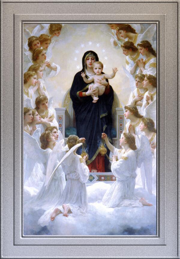 The Virgin with Angels by William Adolphe Bouguereau by xzendor7